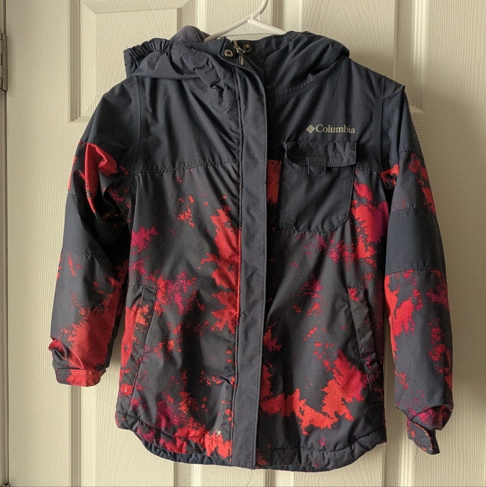 Columbia Kids' Red and Gray Puffer Jacket
